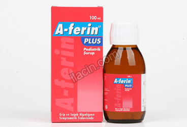 A-FERIN PLUS 1 MG+15 MG+160MG/5 ML PEDIYATRIK SURUP (100 ML) görseli