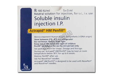 ACTRAPID HM PENFILL 100/3 IU/ML 5 PENFILL görseli