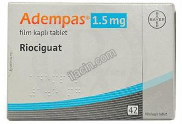ADEMPAS 1,5 MG 42 FILM KAPLI TABLET görseli