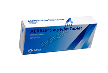 AERIUS 5 MG FILM KAPLI TABLET (20 TABLET) görseli