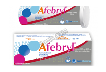 AFEBRYL 16 EFERVESAN TABLET görseli