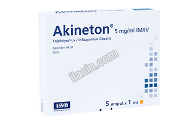 AKINETON 5 MG/ML ENJEKSIYON ICIN SOLUSYON ICEREN 1 ML X 5 AMPUL görseli
