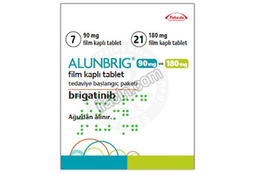 ALUNBRIG 90 MG VE 180 MG  FILM KAPLI TABLET TEDAVIYE BASLANGIC PAKETI (90 MG 7 TAB +180 MG 21 TAB) görseli