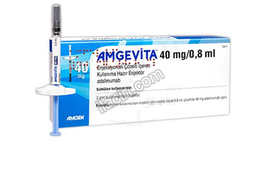 AMGEVITA 40 MG/0,8 ML ENJEKSIYONLUK COZELTI ICEREN KULLANIMA HAZIR ENJEKTOR (2 ADET) görseli