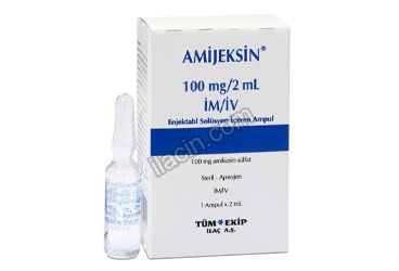 AMIJEKSIN 100 MG/2 ML IM/IV ENJ. SOL.ICEREN 1 AMPUL görseli