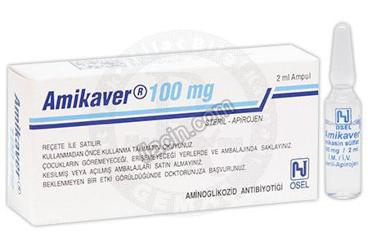 AMIKAVER 100 MG 2ML X 1 AMPUL görseli