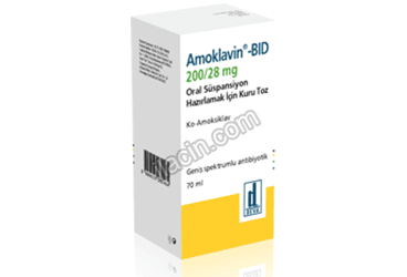 AMOKLAVIN BID 200/28,5 MG ORAL SUSPANSIYON HAZIRLAMAK ICIN KURU TOZ (100 ML) görseli