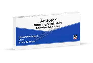 ANDOLOR 2 ML 1 GR 10 AMPUL görseli