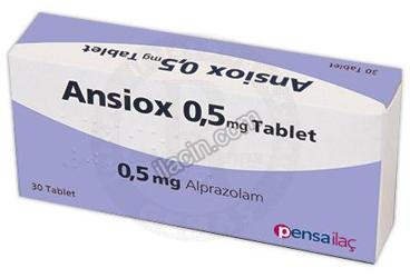 ANSIOX 0,5 MG 30 TABLET görseli