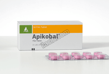 APIKOBAL 250 MG /250 MG /1 MG FILM KAPLI TABLET (30 FILM KAPLI TABLET) görseli