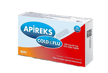 APIREKS COLD&FLU 200 MG/30 MG 24 FILM KAPLI TABLET görseli