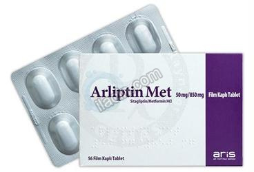 ARLIPTIN MET 50 MG/850 MG FILM KAPLI TABLET (56 TABLET) görseli
