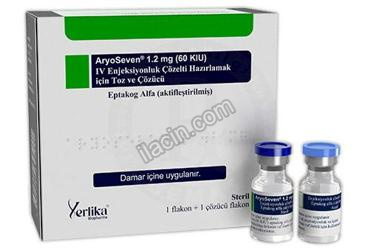 ARYOSEVEN 1,2 MG (60KIU) IV ENJEKSIYONLUK COZELTI HAZIRLAMAK ICIN TOZ VE COZUCU (1 FLAKON + 1 COZUCU FLAKON) görseli