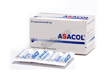 ASACOL 500MG 20 SUPOZITUVAR görseli