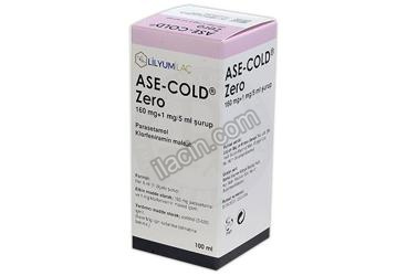 ASE-COLD ZERO 160 MG + 1 MG/5 ML SURUP (100 ML) görseli