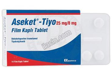 ASEKET - TIYO 25 MG/8 MG FILM KAPLI TABLET (14 TABLET) görseli