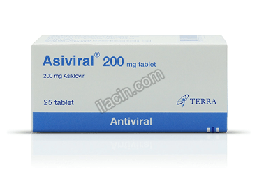 ASIVIRAL 200 MG 25 TABLET görseli