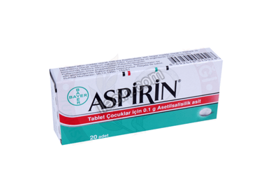 ASPIRIN 100 MG 20 TABLET görseli