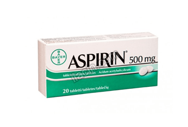 ASPIRIN 500 MG 20 TABLET görseli