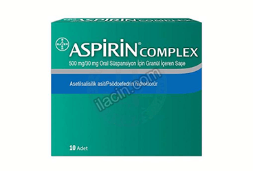 ASPIRIN COMPLEXORAL SUSPANSIYON GRANULLU 500/30 MG 10 SASE görseli