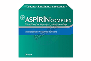 ASPIRIN COMPLEXORAL SUSPANSIYON GRANULLU 500/30 MG 20 SASE görseli