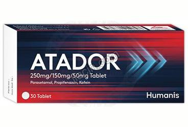 ATADOR 250 MG/150 MG/50 MG TABLET (30 TABLET) görseli