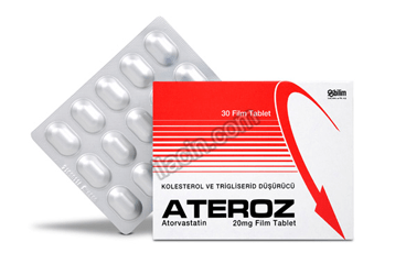 ATEROZ 20 MG 30 FILM TABLET görseli