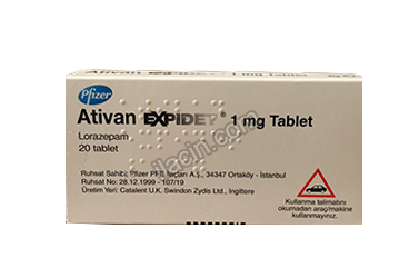 ATIVAN EXPIDET 1 MG 20 TABLET görseli