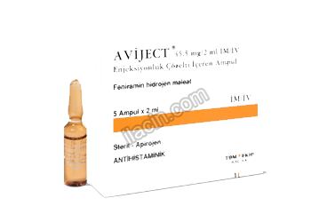 AVIJECT 45,5 MG/2 ML IM/IV 5 AMPUL görseli