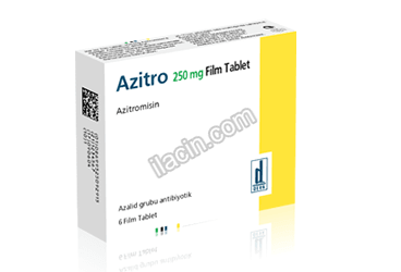 AZITRO 250 MG 6 FILM TABLET görseli