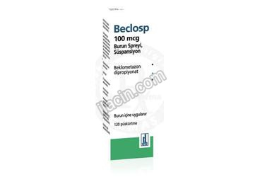 BECLOSP 100 MCG BURUN SPREYI, SÜSPANSIYON (120 DOZ) görseli