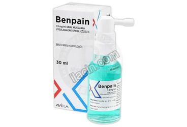 BENPAIN 1,5 MG/ML ORAL MUKOZAYA UYGULANACAK SPREY, COZELTI görseli
