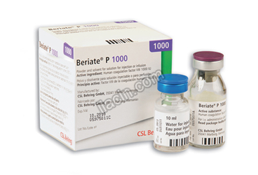 BERIATE 1000 IU IV ENJEKSIYONLUK / INFUZYONLUK LIYOFILIZE TOZ VE COZUCUSU görseli