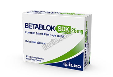 BETABLOK SDK 25 MG KONTROLLU SALIMLI 20 FILM TABLET görseli