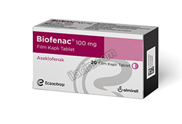 BIOFENAC 100 MG FİLM KAPLI TABLET (20 TABLET) görseli