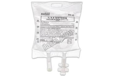 BIOFLEKS %0,9 IZOTONIK SODYUM KLORUR SOLUSYONU 250 ML (PVC TORBA) SETSIZ görseli