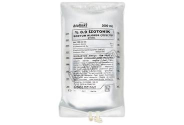 BIOFLEKS %0.9 IZOTONIK SODYUM KLORUR SOLUSYONU 3000 ML (PVC TORBA) SETSIZ görseli
