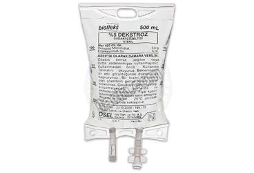 BIOFLEKS %5 DEKSTROZ 500 ML SOLUSYON (PVC TORBA) SETSIZ görseli