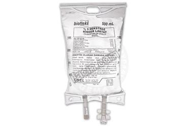 BIOFLEKS %5 DEKSTROZ RINGER LAKTAT 500 ML SOLUSYON (PVC TORBA) SETSIZ görseli