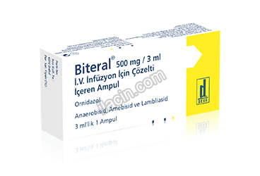 BITERAL 500 MG/ 3 ML INF. COZ. ICEREN 1 AMPUL görseli