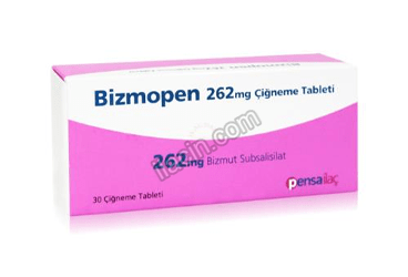 BIZMOPEN 262 MG 30 CIGNEME TABLETI görseli