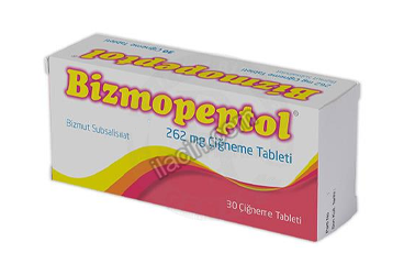 BIZMOPEPTOL 262 MG 30 CIGNEME TABLETI görseli