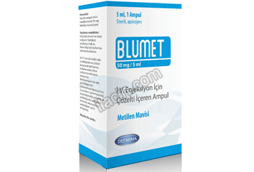 BLUMET 50 MG/5 ML IV ENJEKSIYON ICIN COZELTI ICEREN 1 AMPUL görseli