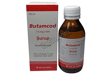 BUTAMCOD 7,5 MG / 5 ML SURUP 100 ML görseli