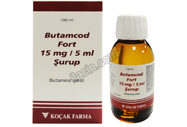 BUTAMCOD FORT 15 MG/5 ML SURUP 100 ML görseli