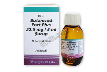 BUTAMCOD FORT PLUS 22,5 MG/ 5 ML SURUP 100 ML görseli