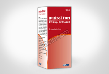 BUTIROL FORT 22,5 MG/ 5 ML SURUP 100 ML görseli