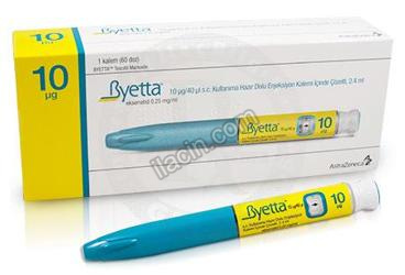 BYETTA 10 µG/40 µL SC KULLANIMA HAZIR DOLU ENJ. KALEMI ICINDE COZELTI görseli