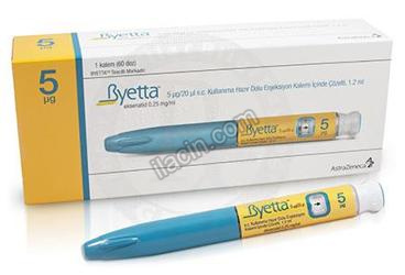 BYETTA 5 µG/20 µL SC KULLANIMA HAZIR DOLU ENJ. KALEMI ICINDE COZELTI görseli