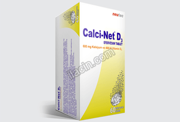 CALCI-NET D3 600 MG/400 IU EFERVESAN TABLET görseli